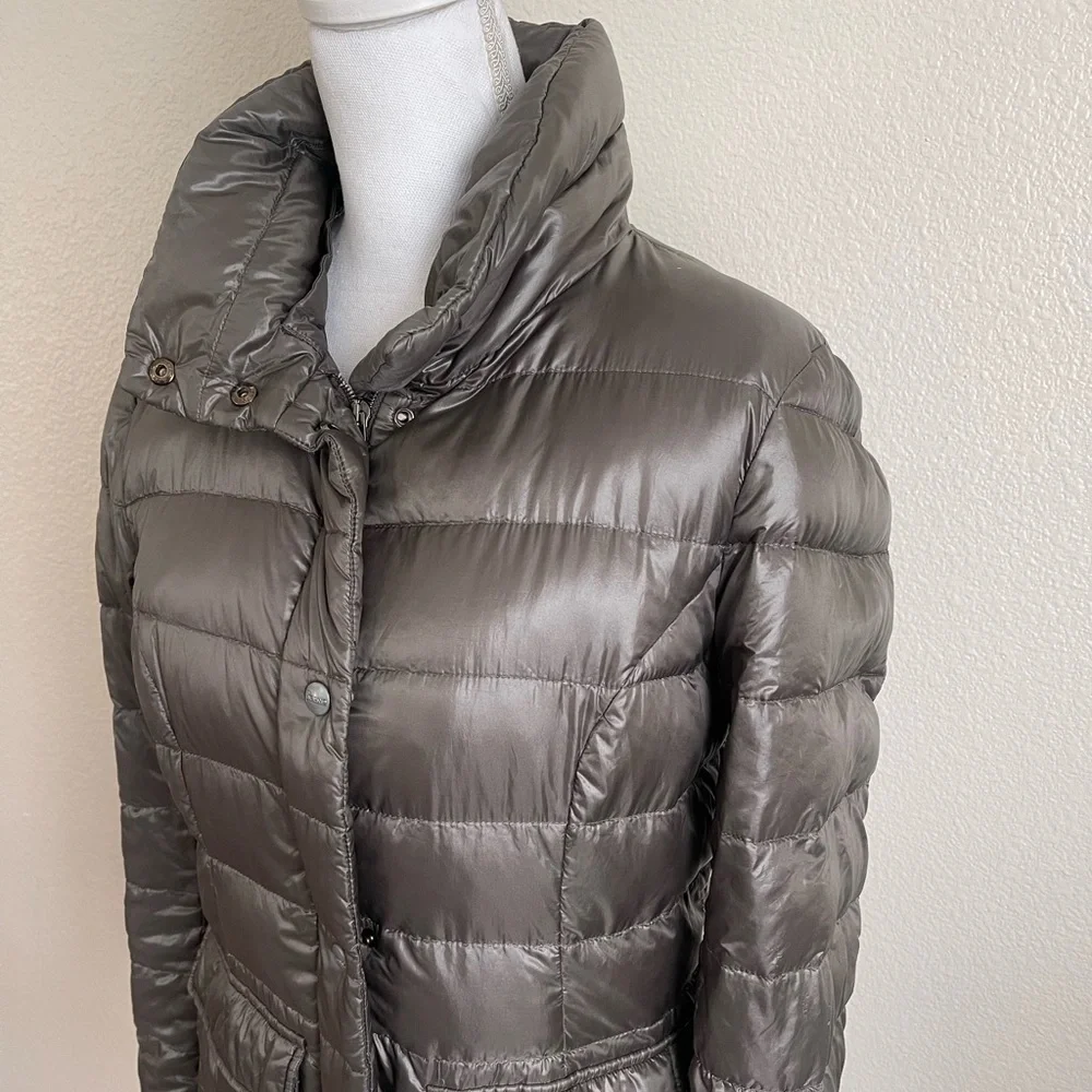 Herno Metallic Gray Puffer Jacket - Picture 2 of 15